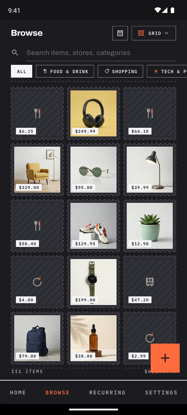 Browse as a grid of item photos